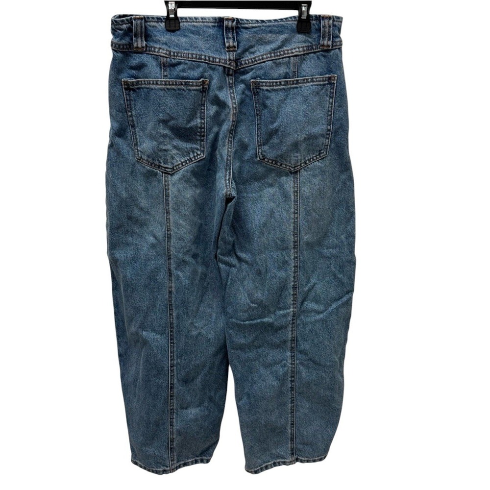 Women's Future Collective size 8 barrel Fit Blue Denim Jeans - Picture 2 of 7